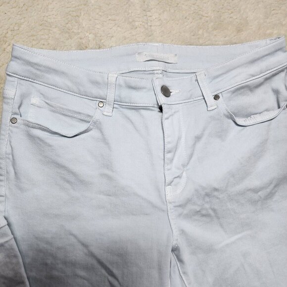 UNIQLO Skinny Jeans Blue Tapered Mid Rise Ultra Stretch Light Wash 12 (30 x 32) - Picture 2 of 8